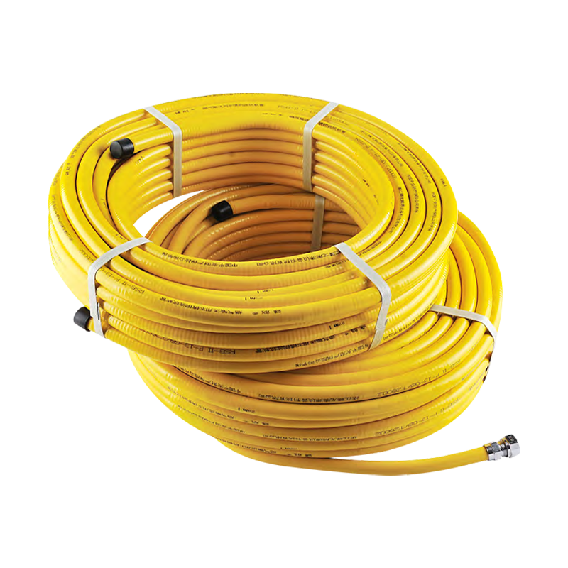 Hindi kinakalawang na asero corrugated gas hose flame-retardant PVC-coated ZLR-03