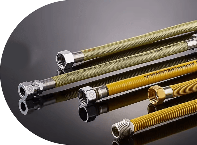 Metal-balot na hindi kinakalawang na asero corrugated gas hose ZLR-14